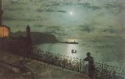 Atkinson Grimshaw, Scarborough from Seats near the Grand Hotel